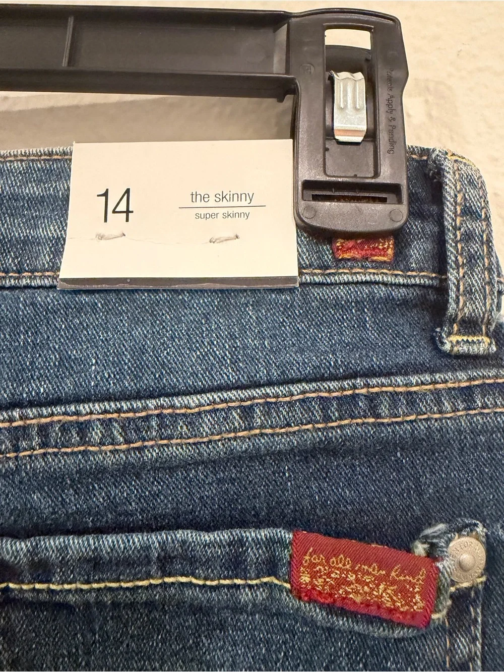 7 For All Mankind Dark Blue - Girl’s Skinny Jeans 14Y